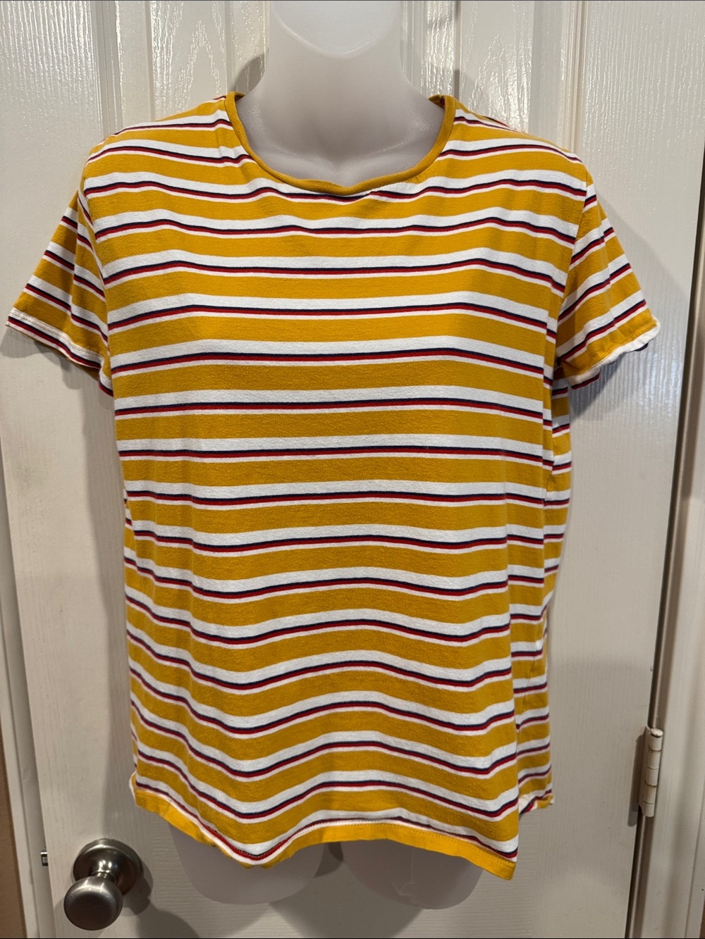 Zara Striped Short Sleeve T-Shirt. Sz Medium